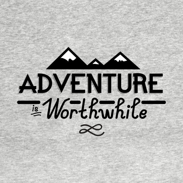 "Adventure is Worthwhile" Type Design by zubiacreative